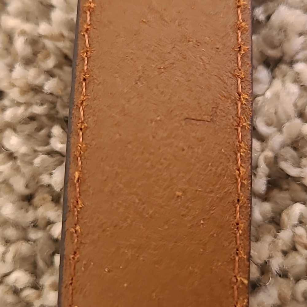 Cognac Colored Concho Western Belt Made With Genuine Leather Size L/ 40" - Picture 6 of 8